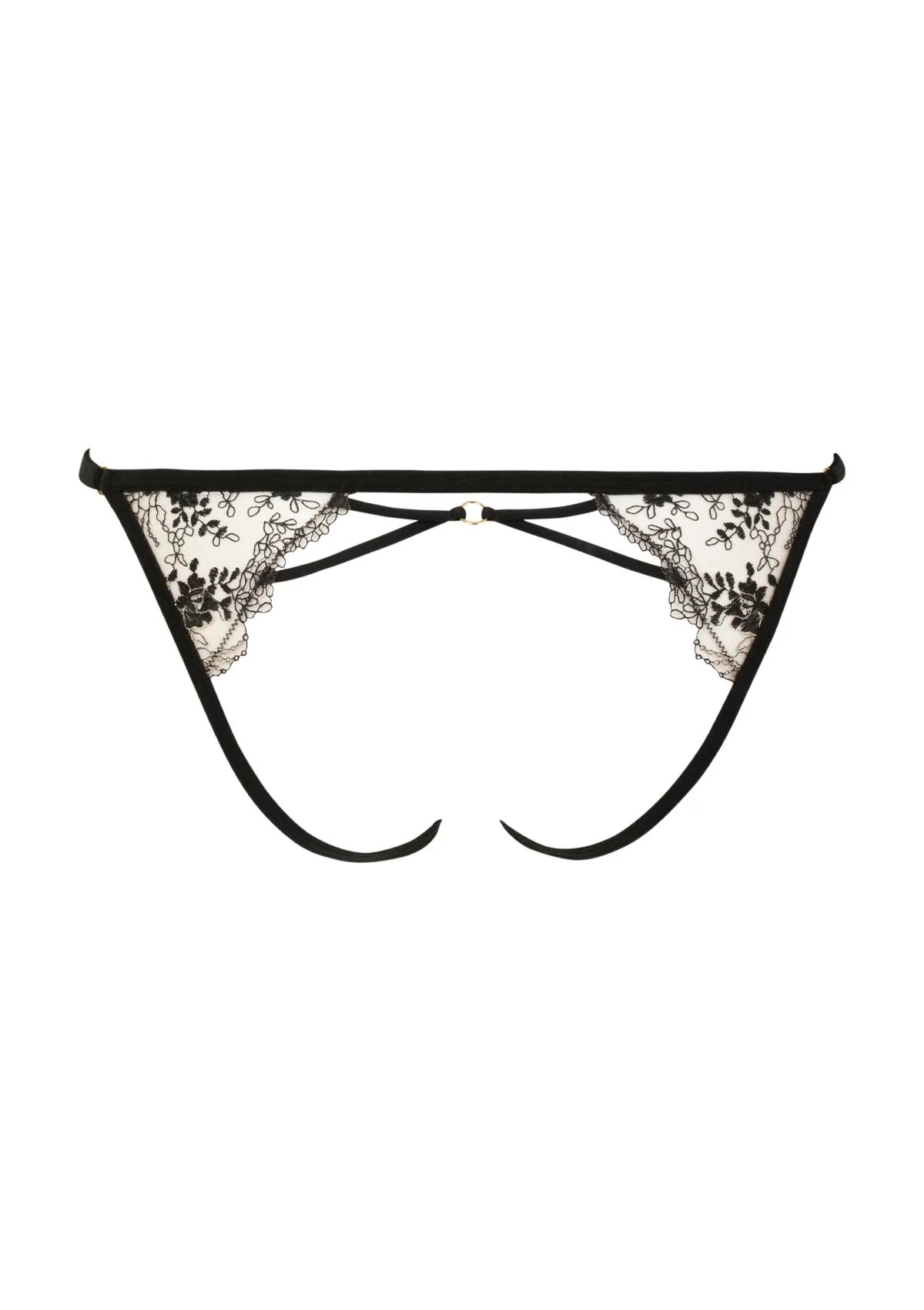 After Midnight Black Open Panty