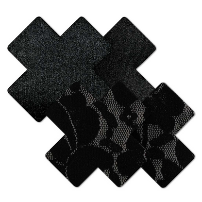 Nippies Black Cross Nipple Covers