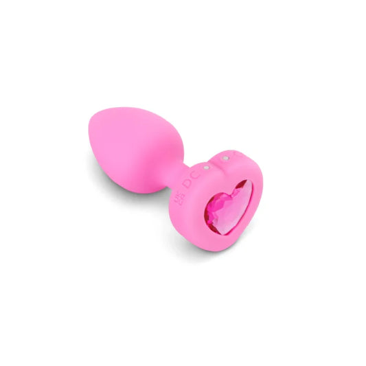 Vibrating Jeweled Heart Plug with Remote