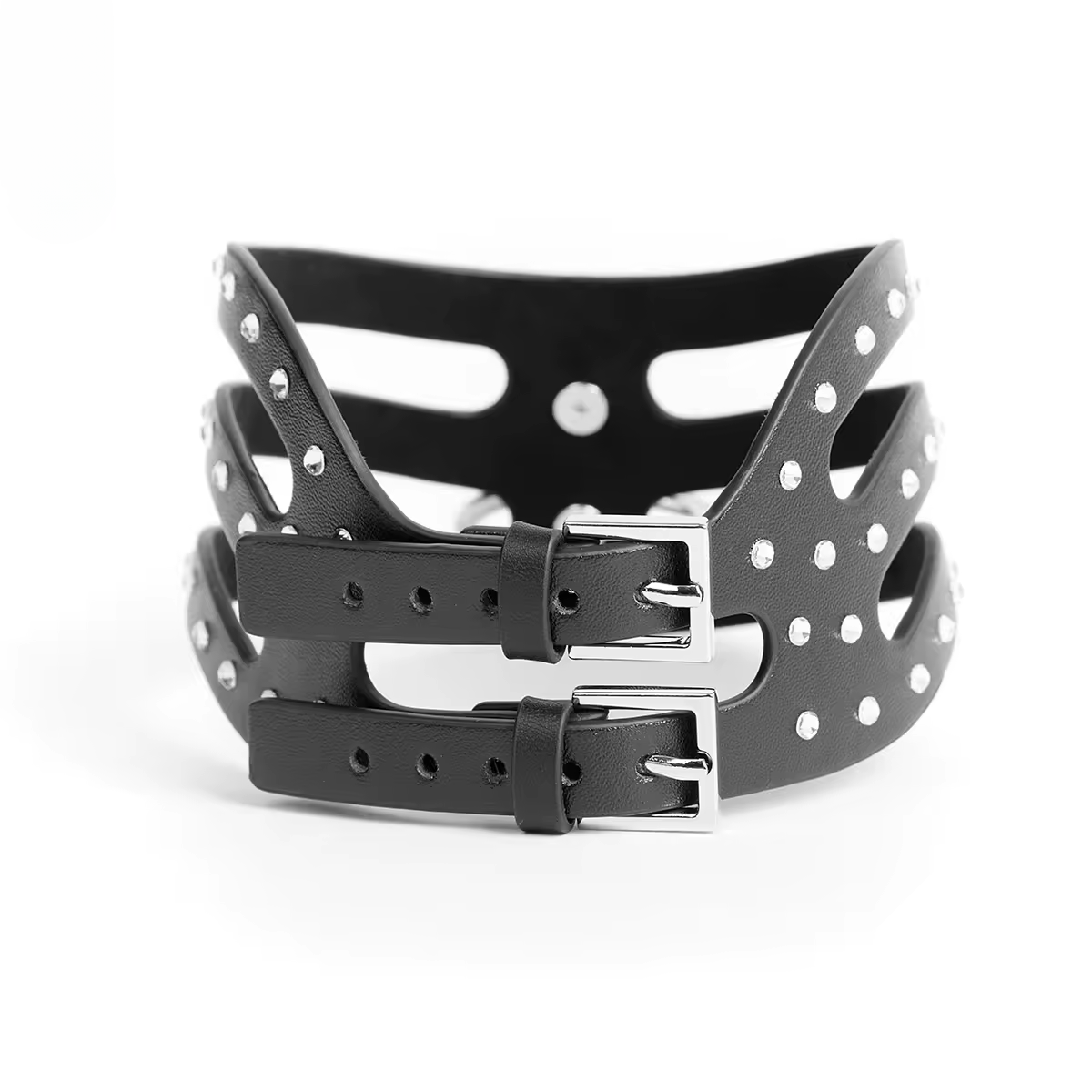 Diamant Vegan Leather Collar with Leash