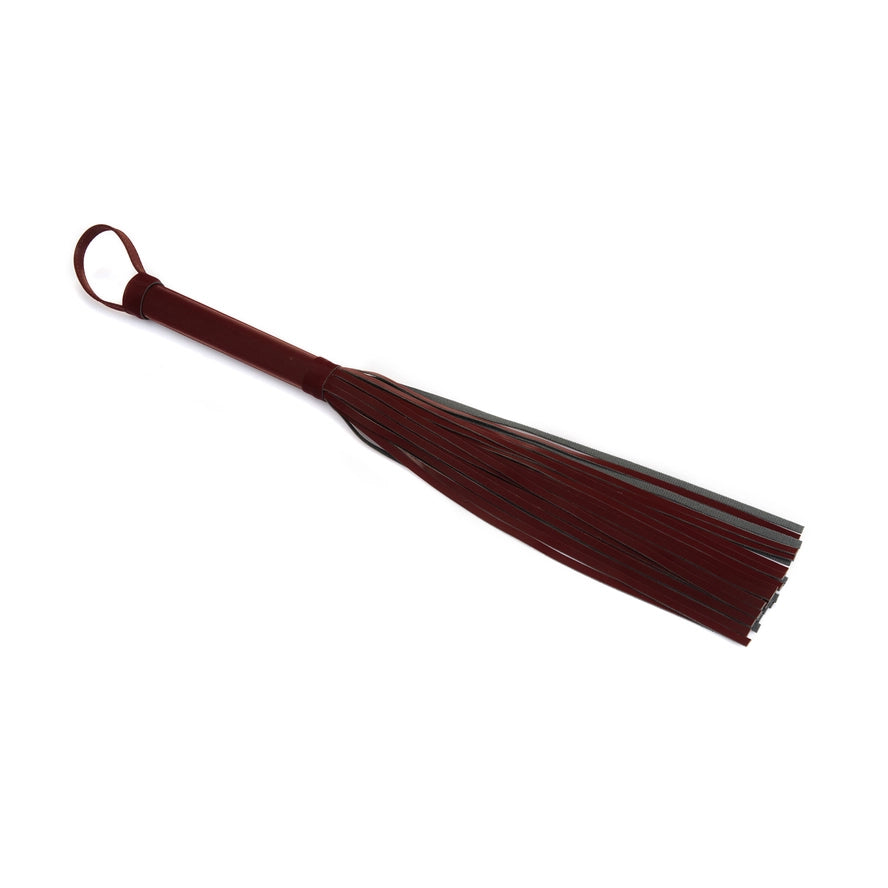 Plush Velour Metallic Burgundy Flogger