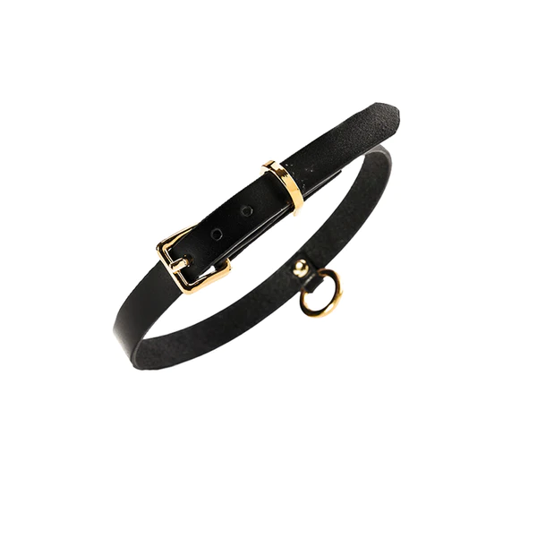 Discipline Leather Thin Choker