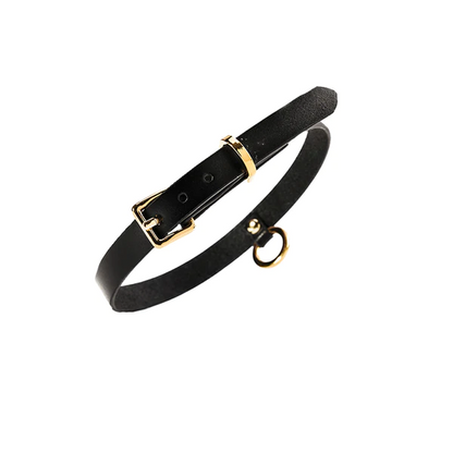 Discipline Leather Thin Choker