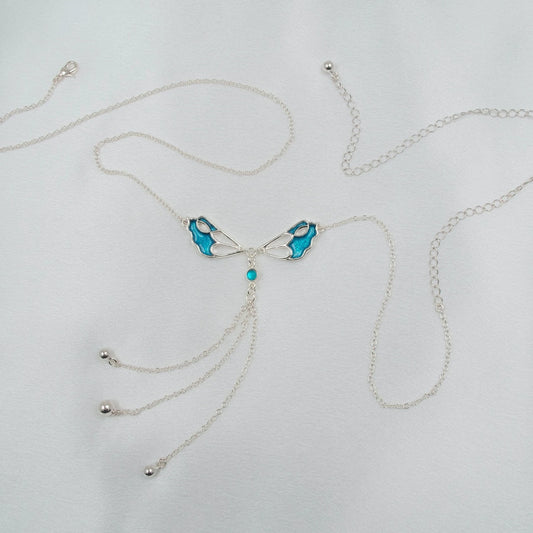 Sterling Silver Butterfly Waist Chain