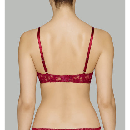 Coco de Mer Lucky Red Balcony Bra