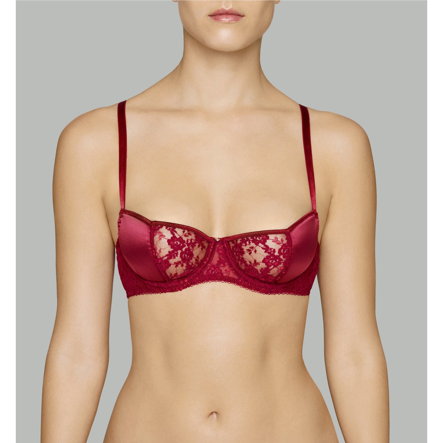 Coco de Mer Lucky Red Balcony Bra