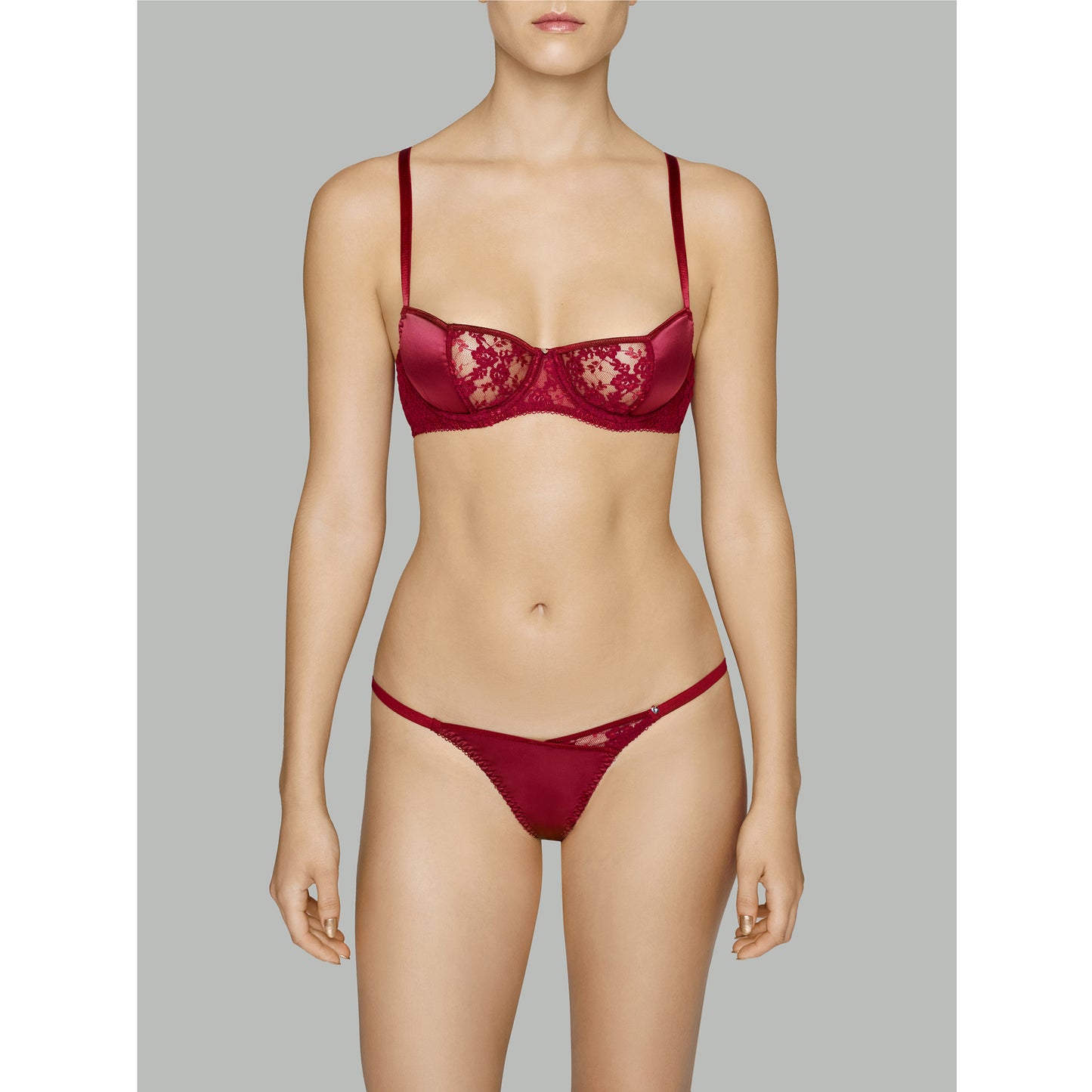 Coco de Mer Lucky Red Balcony Bra