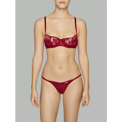 Coco de Mer Lucky Red Balcony Bra