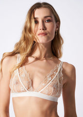 After Midnight Pearly White Triangle Bra