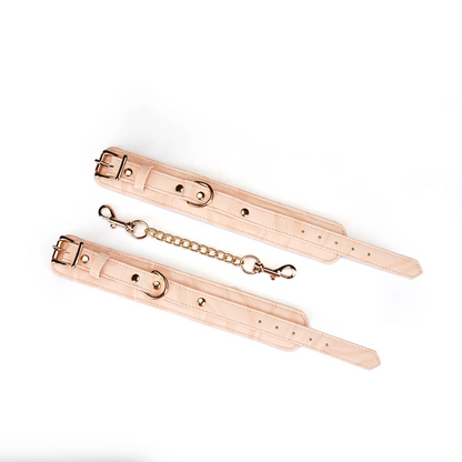 Plush Velour Pink Wrist Restraints