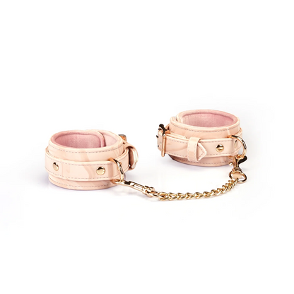 Plush Velour Pink Wrist Restraints