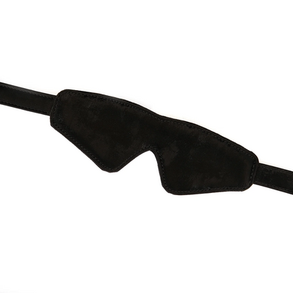 Plush Velour Black Blindfold