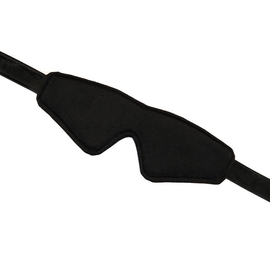 Plush Velour Black Blindfold