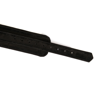 Plush Velour Black Collar with Leash