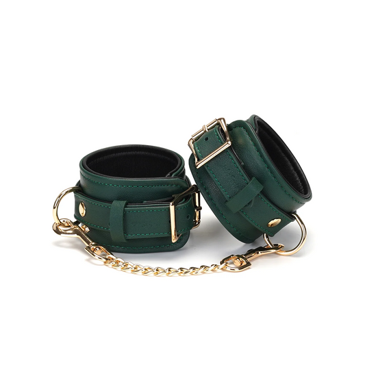 Evergreen Leather Anklecuffs