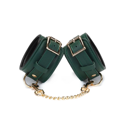 Evergreen Leather Handcuffs