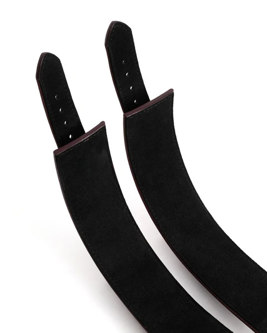 Estrid Handcuffs Burgundy with Gold Lock