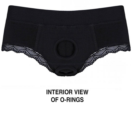 RodeoH Duo Panty Harness Black