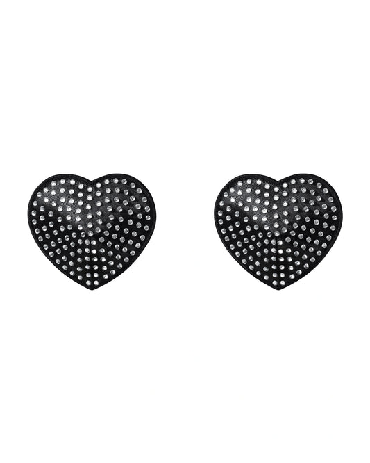Bedazzled Heart Nipple Covers