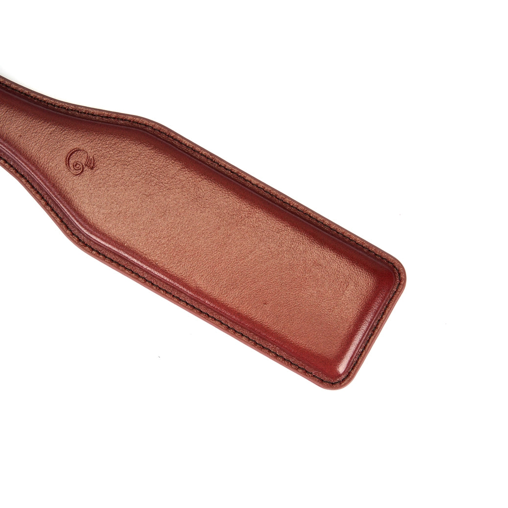 Oxblood Deluxe Red Leather Paddle