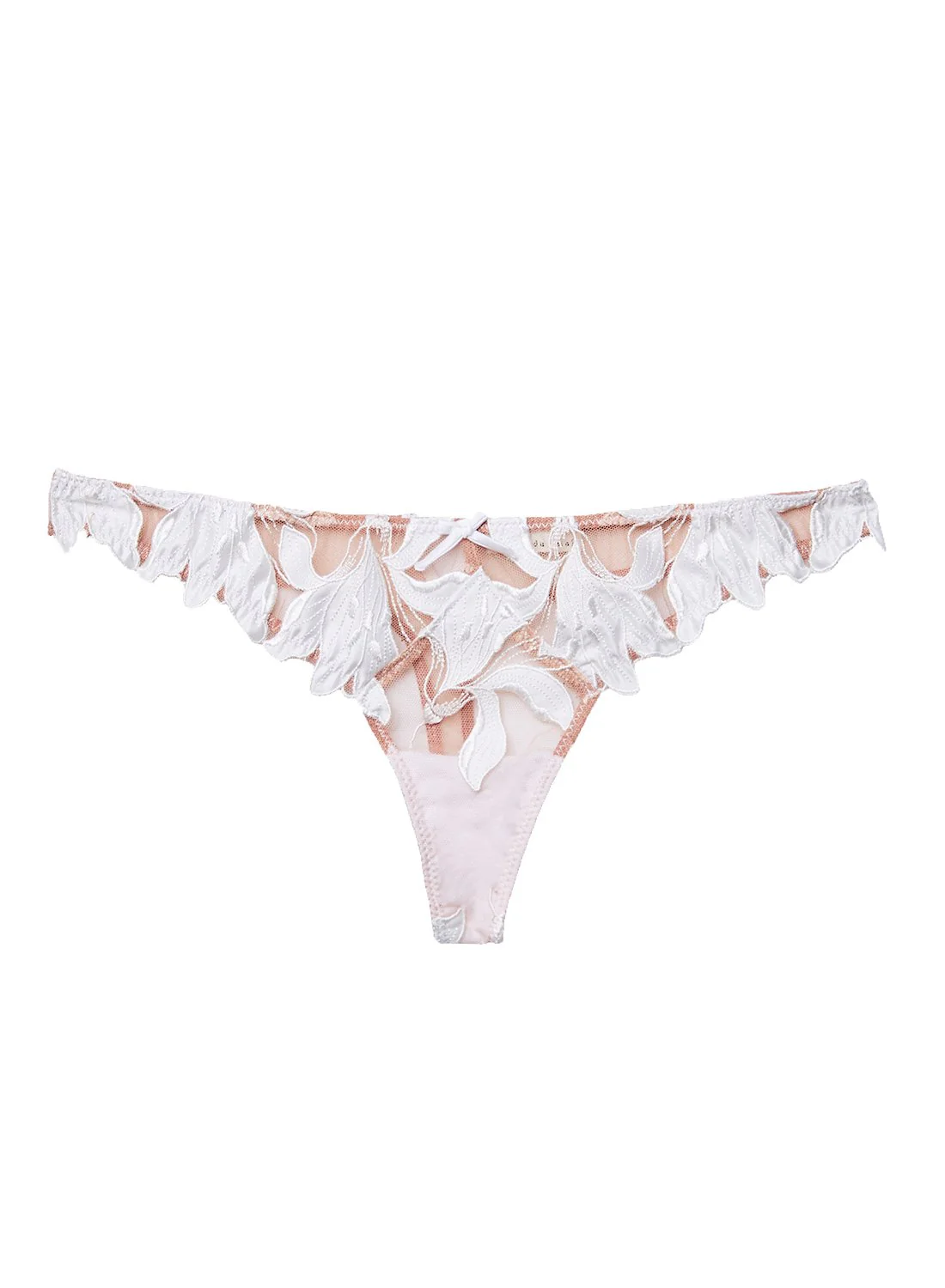 Fleur Du Mal Lily Thong Ivory