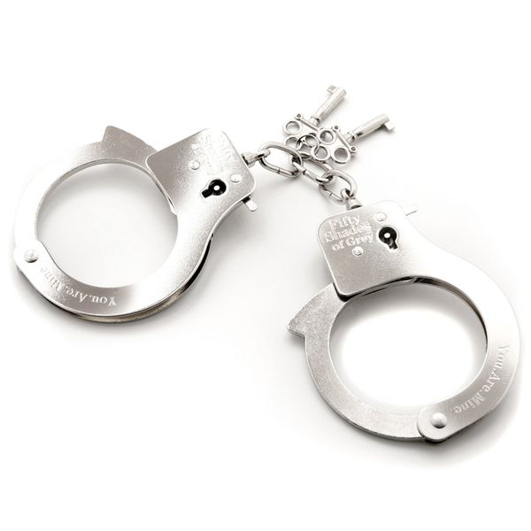 Fifty Shades You Are Mine Metal Handcuffs
