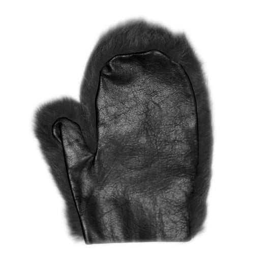 Leather & Fur Spanking Mitt