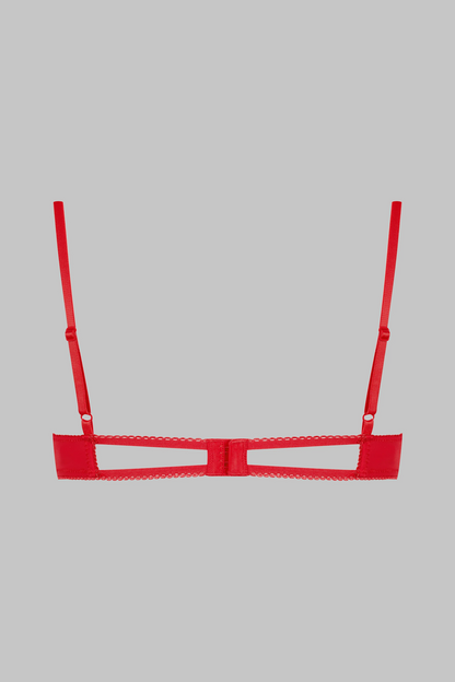 Maison Close Petit Secret Cupless Bra Rouge
