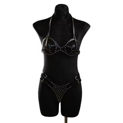 Diamant Vegan Leather Bra Harness