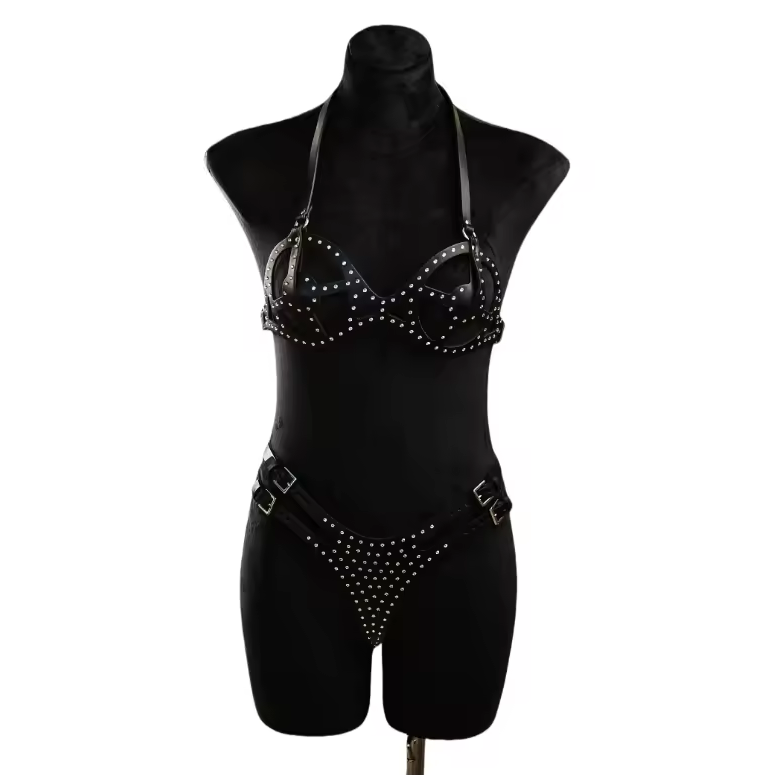 Diamant Vegan Leather Panty Harness