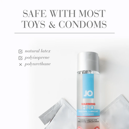 JO H2O Water Based Lubricant JO Warming 4oz