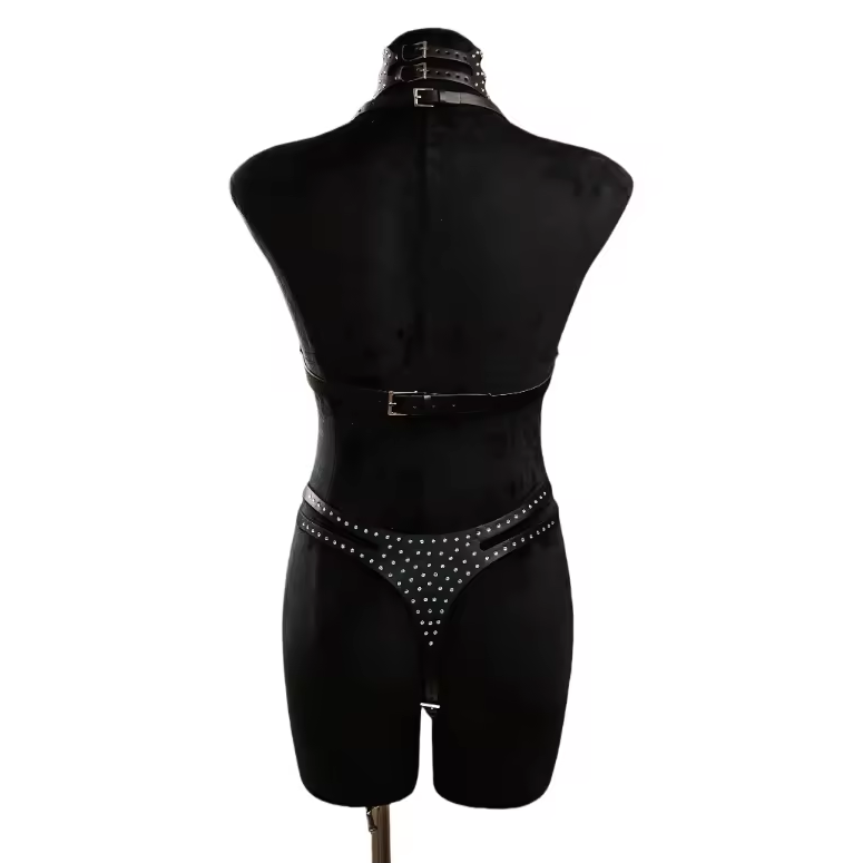 Diamant Vegan Leather Panty Harness