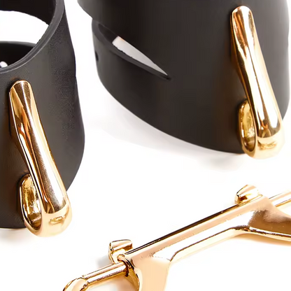 Liquide D'Or Leather Handcuffs