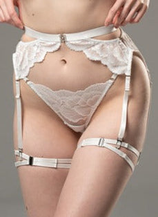 White Leg Garter