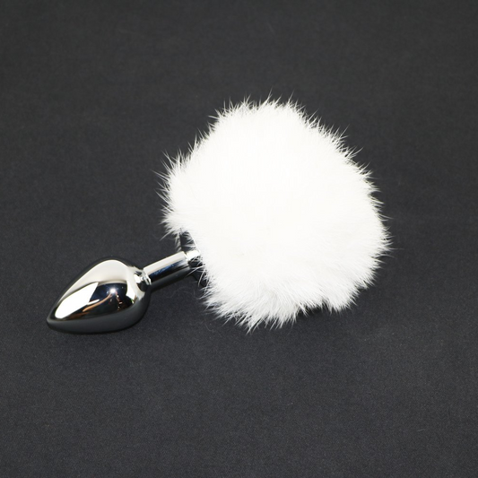 White Rabbit Tail Plug