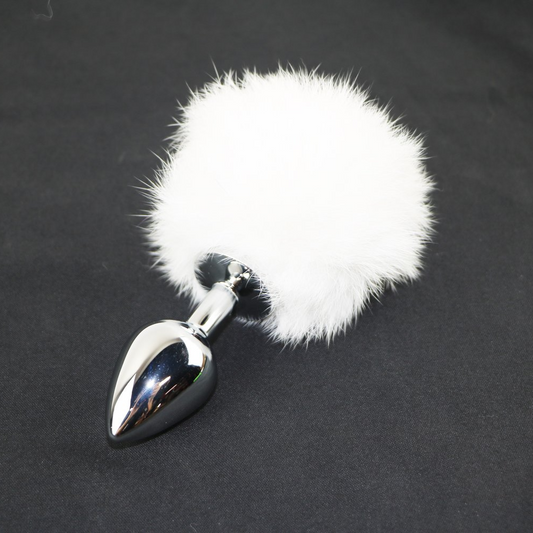 White Rabbit Tail Plug