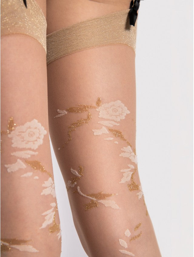 Jardin Lurex Thigh High Stockings