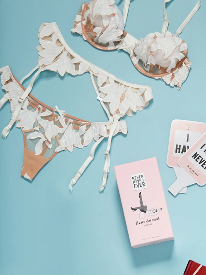 Fleur Du Mal Lily Plunge Demi Bra Ivory