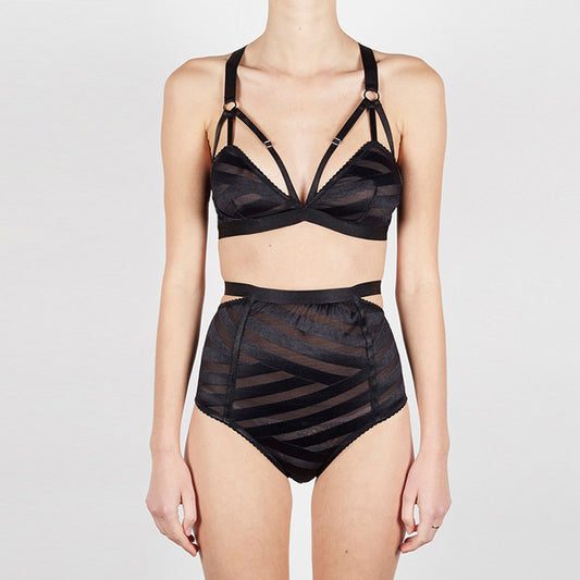 Lulu Striped Soft Cup Bra