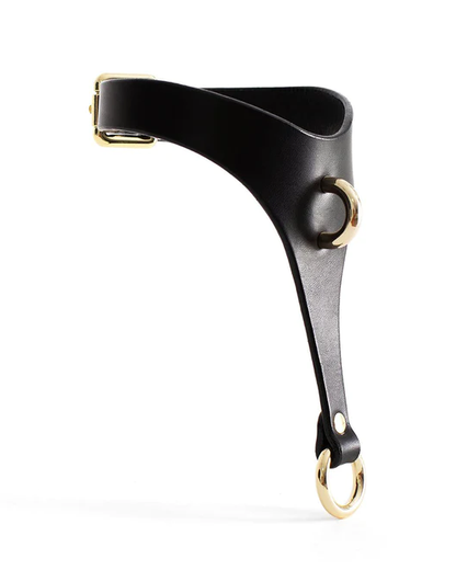 Nevara Choker and Chain Harness Black