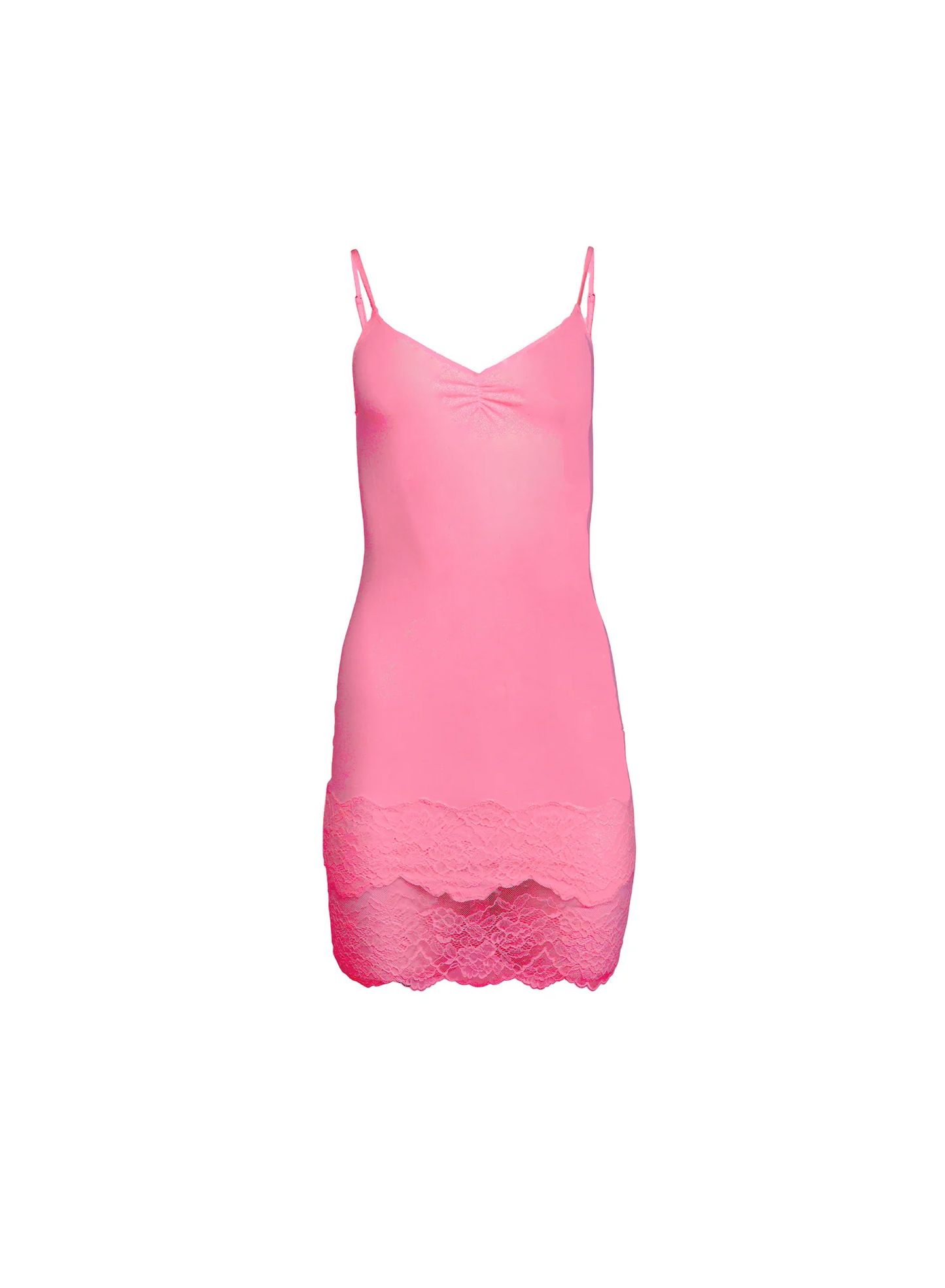 Fleur Du Mal Organic Cotton Slip Dress Pink Cadillac