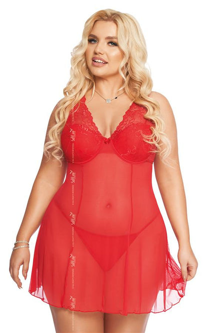 Berta Darling Chemise Red
