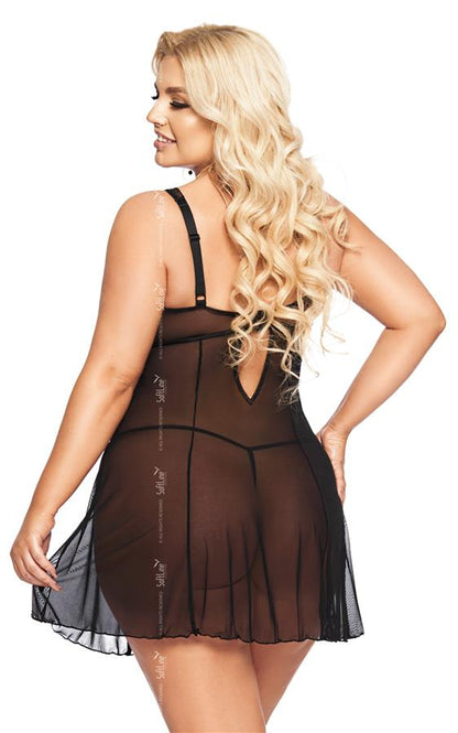 Berta Darling Chemise Black