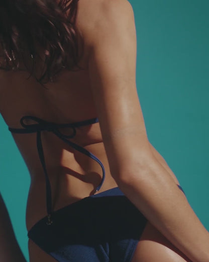 Cadiz Triangle Bikini Top Navy