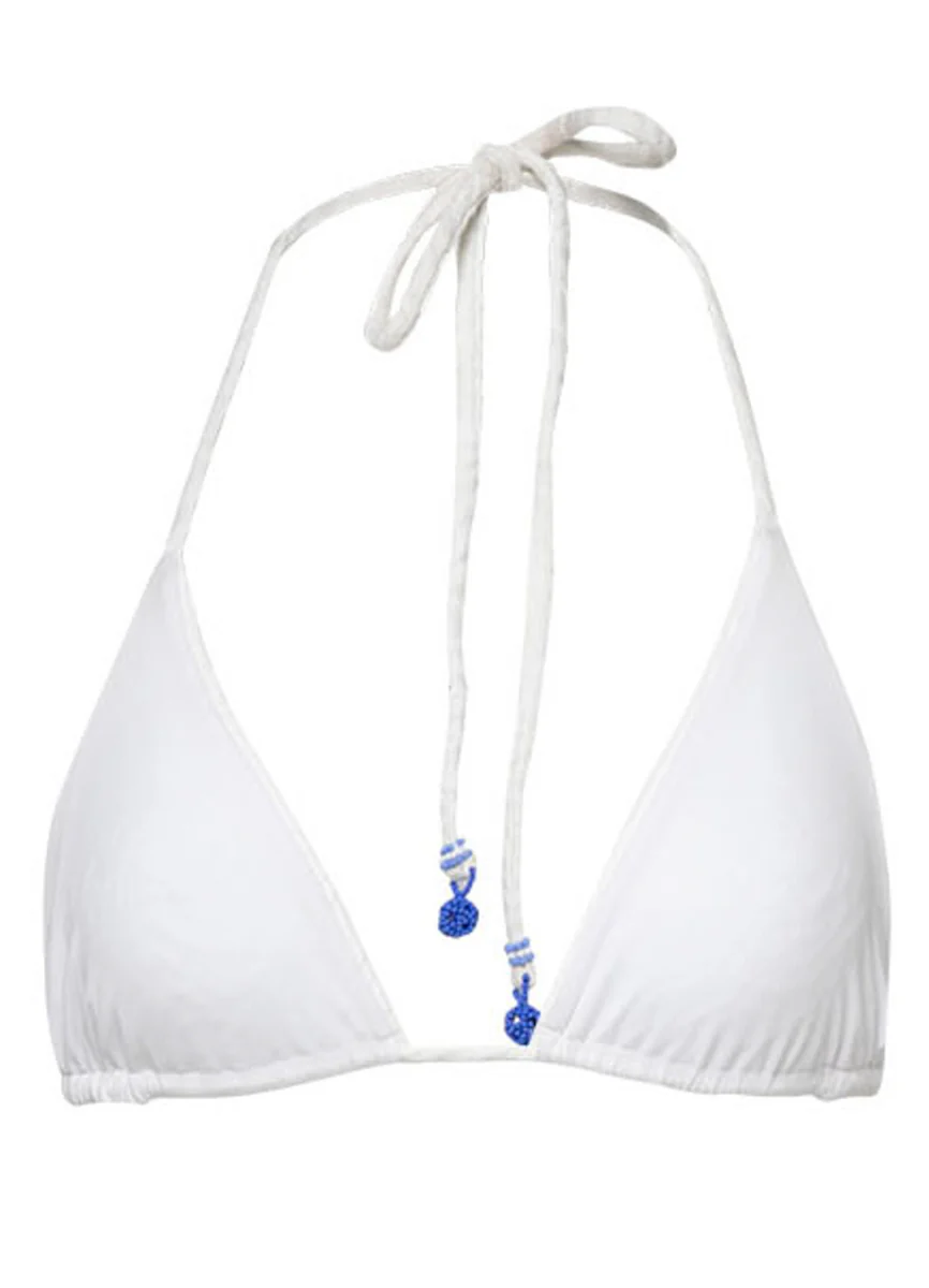 Zebra Frost Bikini Top