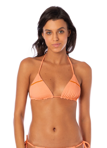 Vibrant Apricot Bikini Top