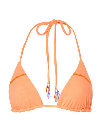 Vibrant Apricot Bikini Top