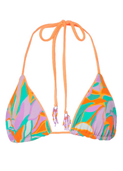 Vibrant Apricot Bikini Top