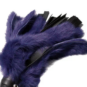 16" Rabbit Fur and Leather Flogger