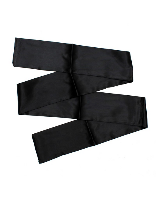 Black Satin Sash Blindfold